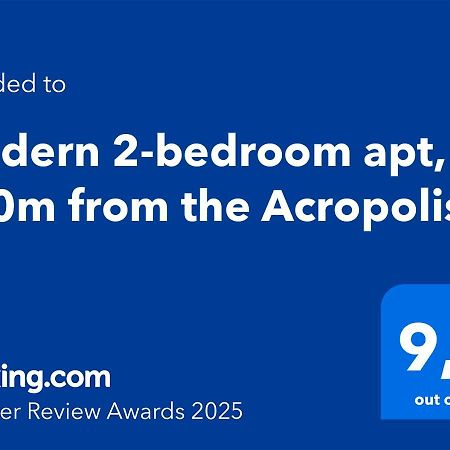 Modern 2-Bedroom Apt, 200M From The Acropolis Athen Exterior foto